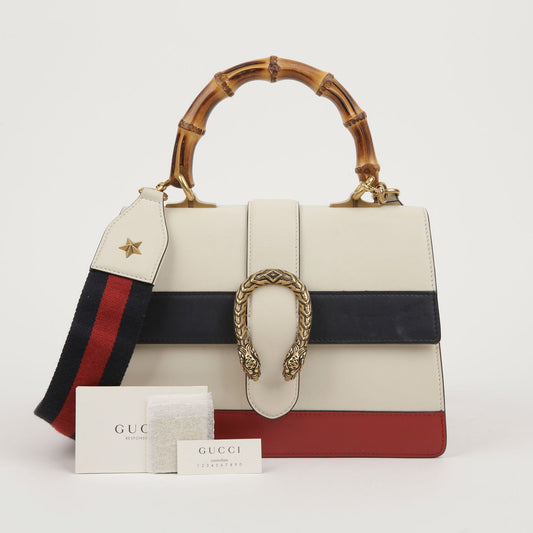 Dionysus Tote Shoulder Bag with Bamboo Handle