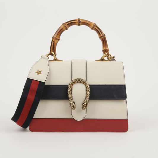 Dionysus Tote Shoulder Bag with Bamboo Handle