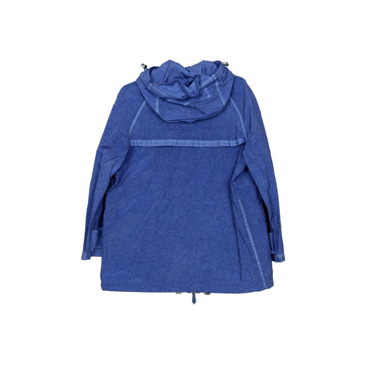 Funnel Neck Hooded Windbreaker Jacket Size