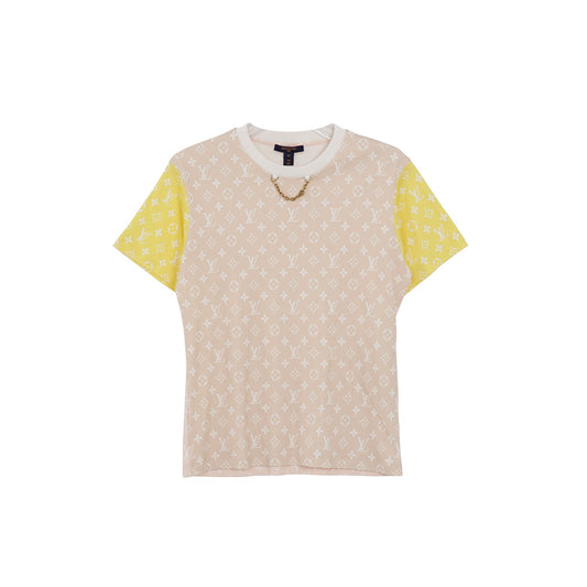 XS Size Pastel Monogram Short Sleeve T-Shirt