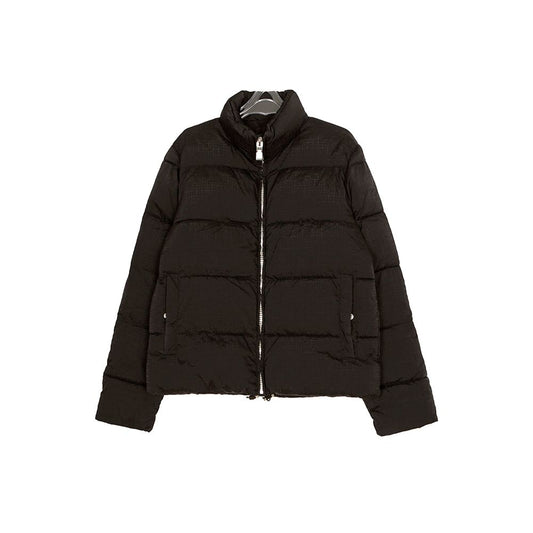 Size Motif Zip-Up Padding