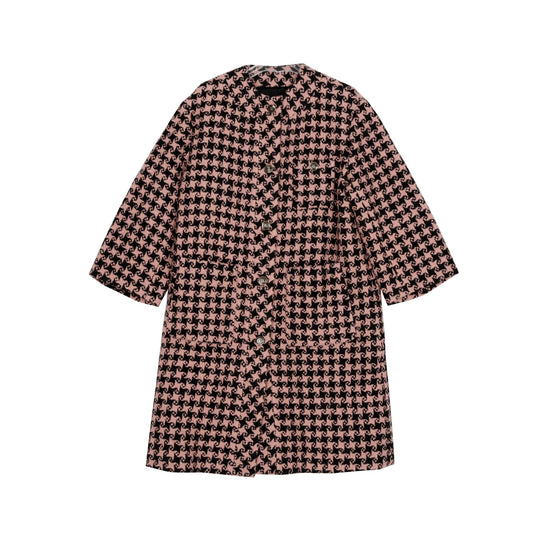 Houndstooth Check Coat Size