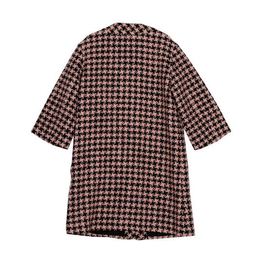Houndstooth Check Coat Size