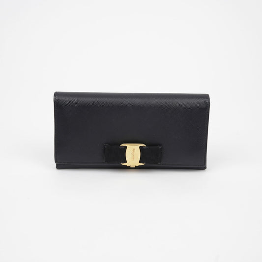 Bar Flap Long Wallet