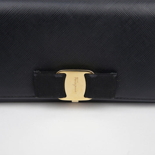 Bar Flap Long Wallet