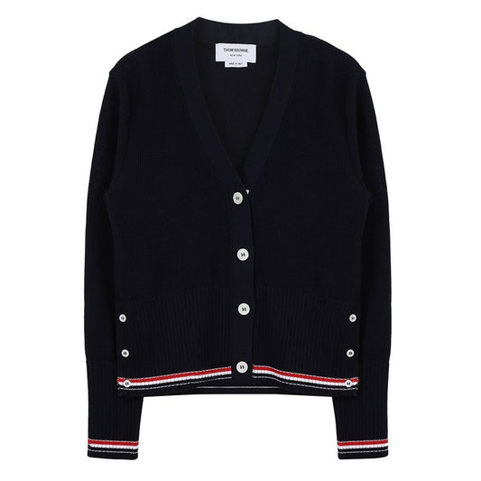 Women’s Cotton Stripe V-Neck Cardigan