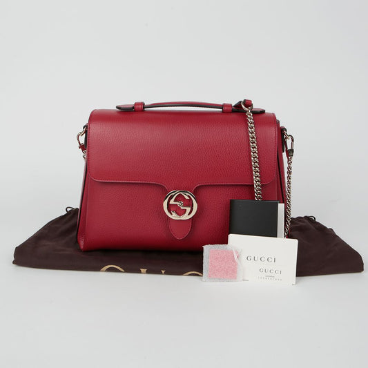 Interlocking Top Handle Tote Shoulder Bag