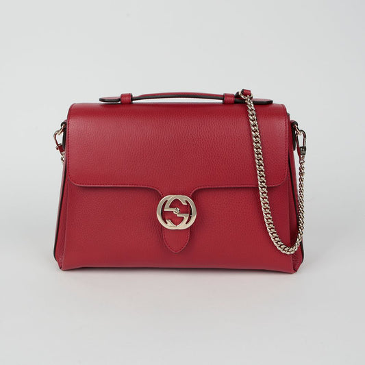 Interlocking Top Handle Tote Shoulder Bag