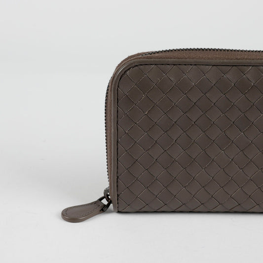 Intrecciato Zip Long Wallet