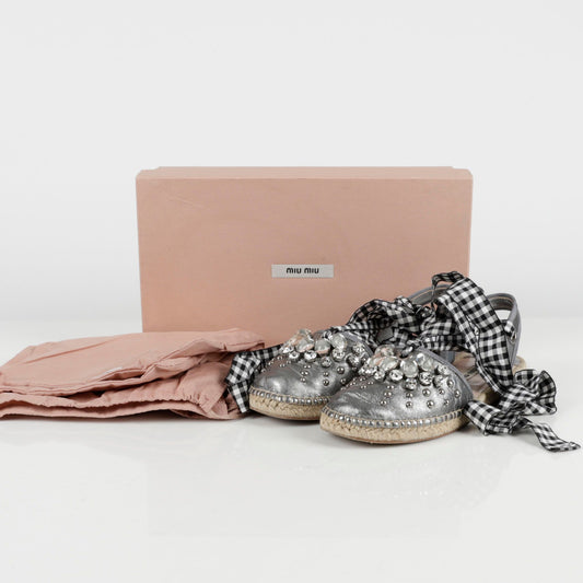 Crystal Espadrille Size