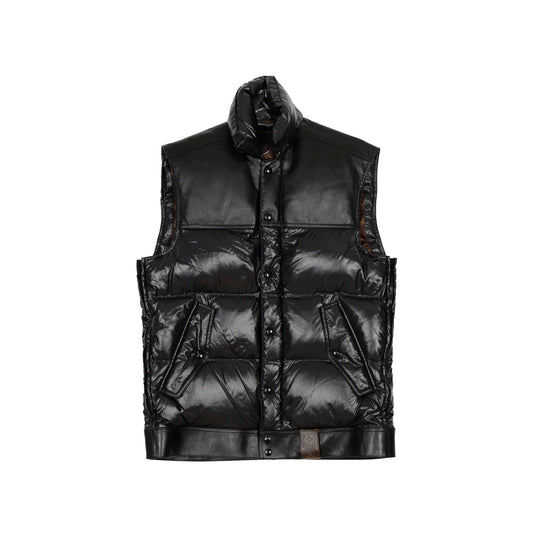 Side Zipper Padded Vest Size
