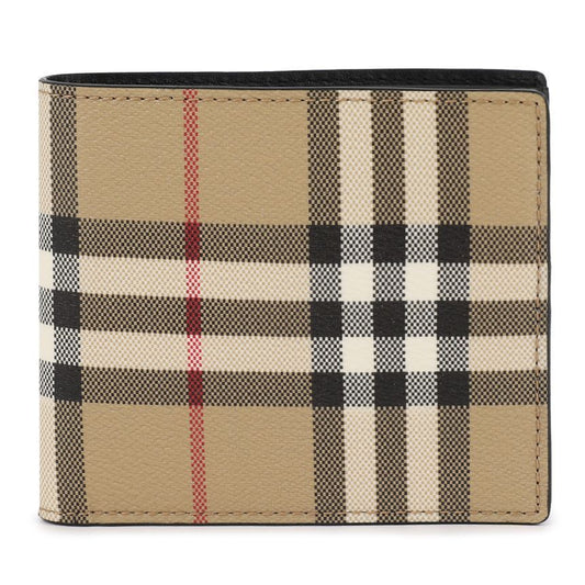Check Pattern Bi-fold Wallet