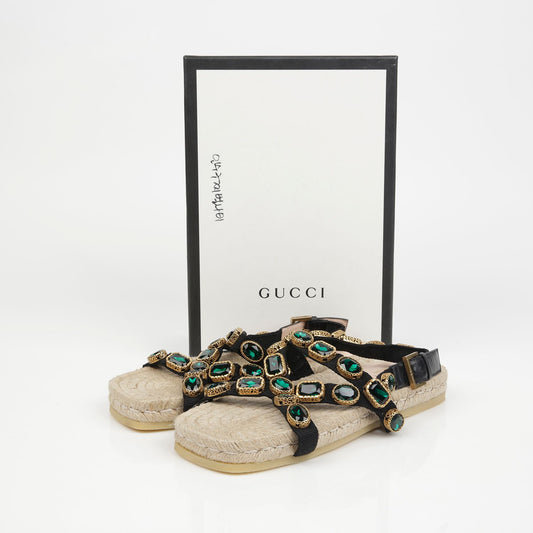 Crystal Espadrille Sandals