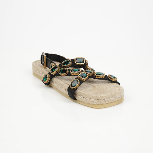 Crystal Espadrille Sandals