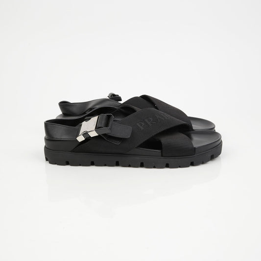 Size Cross Buckle Strap Sandals