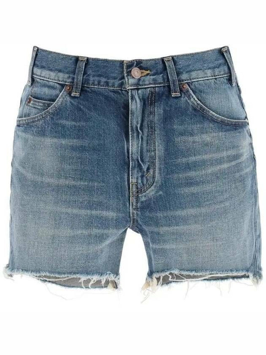 Skate Shorts in Electric Sky Wash Denim