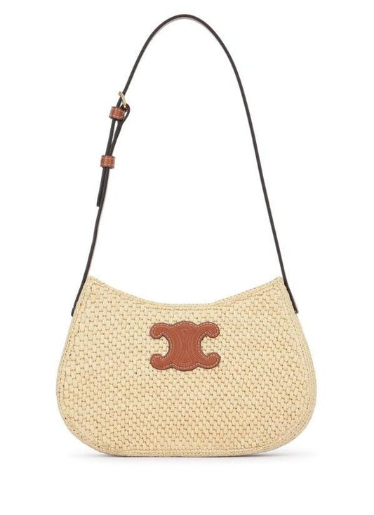 Medium TILLY Bag in Rafia and Calfskin