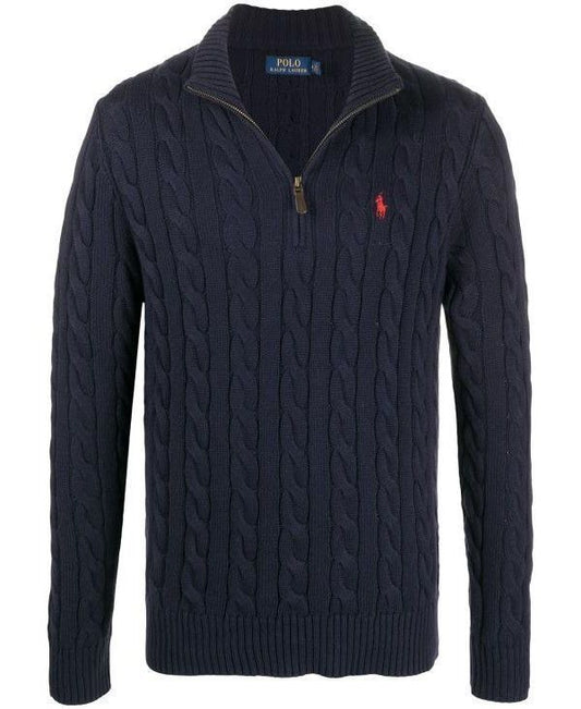 Pony Logo Embroidered Half Zip-Up