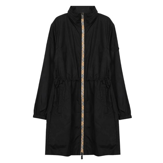 Long Checker Tape Nylon Parka