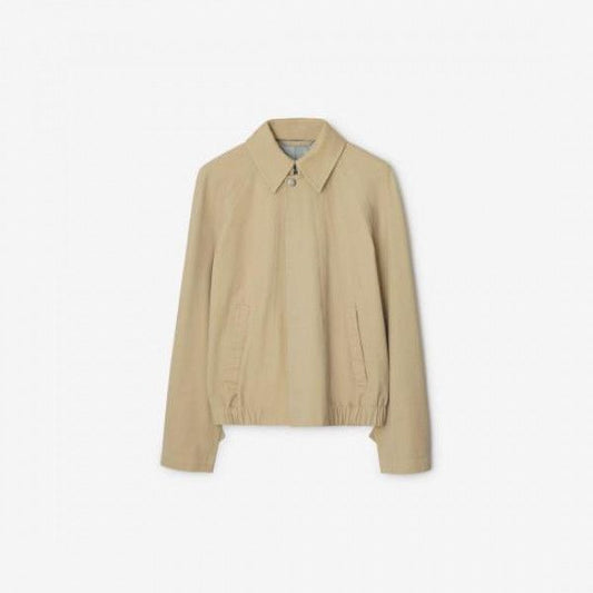 BURBERRY Women's Cotton Jacket, Beige, UK 6