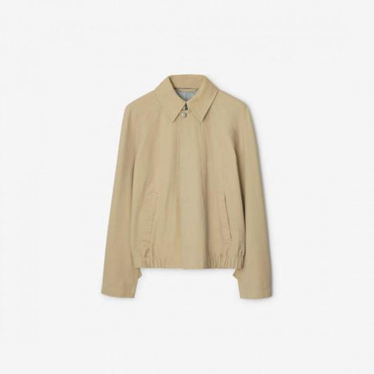 BURBERRY Women's Cotton Jacket, Beige, UK 6