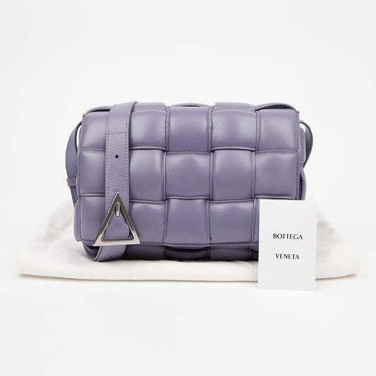 Bottega Veneta Padded Cassette Shoulder Bag, Purple Lambskin