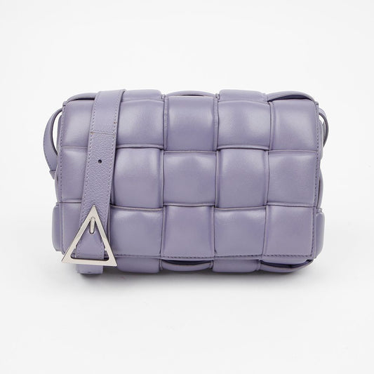 Bottega Veneta Padded Cassette Shoulder Bag, Purple Lambskin