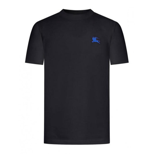 BURBERRY Chest Logo T-Shirt, Black, 100% Cotton, Size L