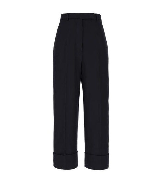 THOM BROWNE Classic Twill Wool Backstrap Pants, Navy