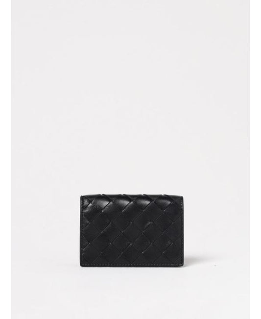 BOTTEGA VENETA Intrecciato Card Case, Black, Men's 25SS