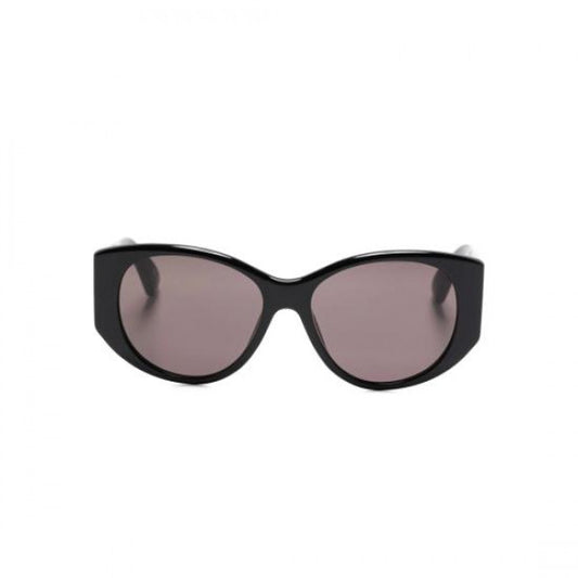 BALENCIAGA Nano Round Sunglasses, Black