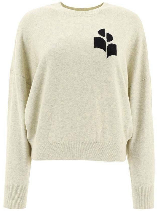 ISABEL MARANT Women's Cotton Blend Sweater, Light Gray, 25SS