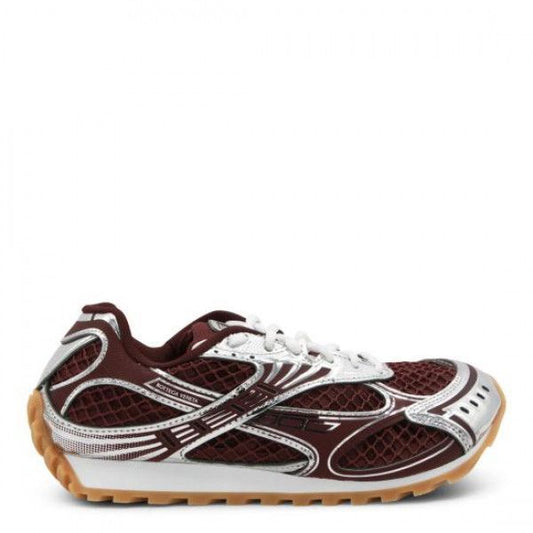 BOTTEGA VENETA Orbit Sneakers, Barolo/Silver, Women