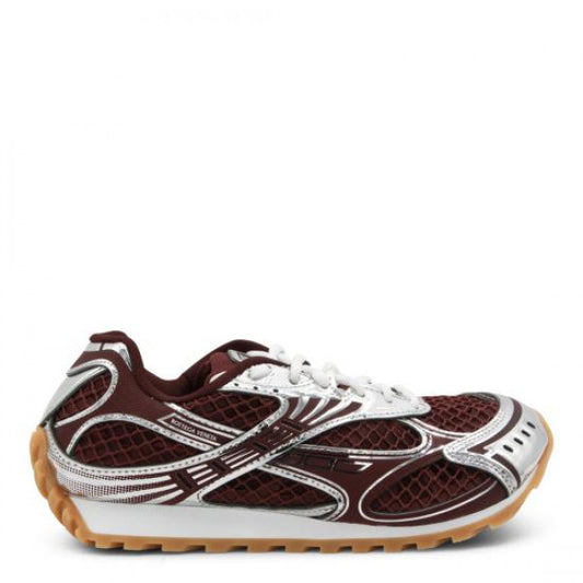 BOTTEGA VENETA Orbit Sneakers, Barolo/Silver, Women