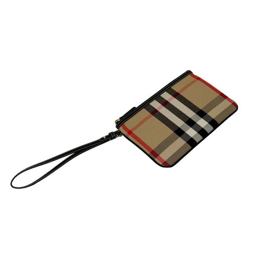 BURBERRY New Peyton House Check Clutch Wristlet Pouch