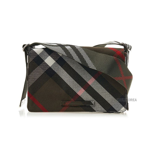 BURBERRY ML Trench Crossbody Bag, Military Check