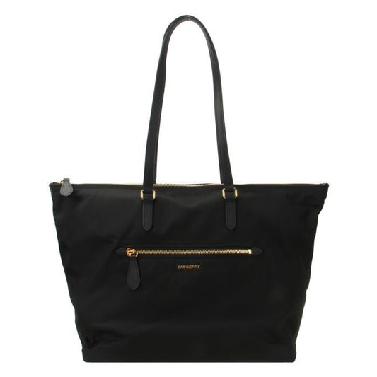 BURBERRY Black Nylon Zip Tote Bag, Women's