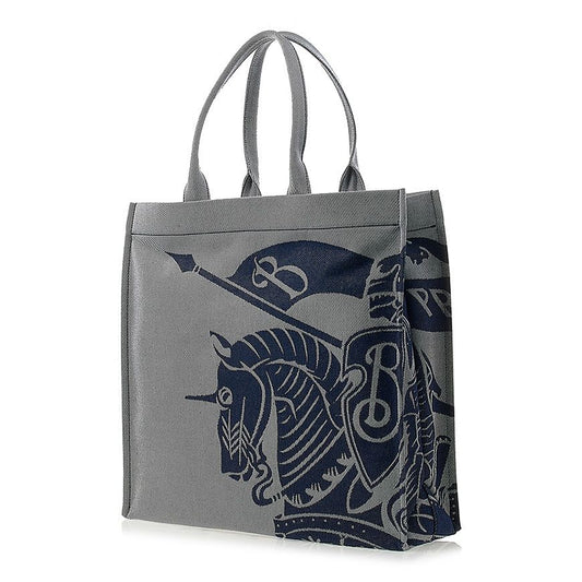Burberry ML EKD Square Tote GBB, Grey Canvas Men's Shoulder Bag