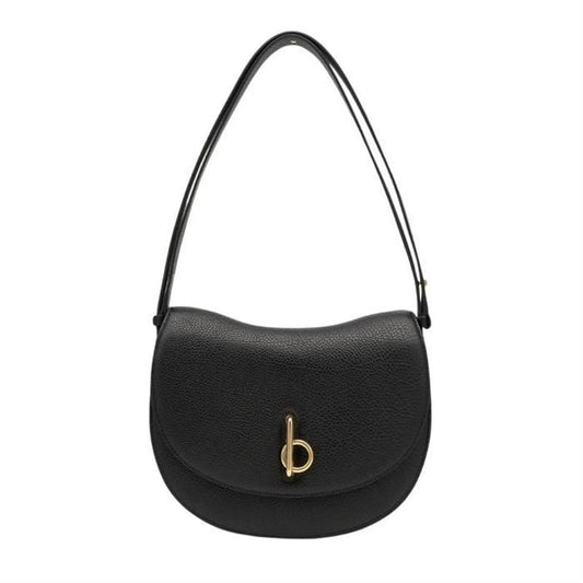 BURBERRY Mini Rocking Horse Shoulder Bag, Black Calf Leather
