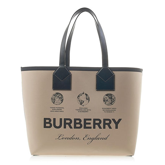 BURBERRY Large London Heritage Tote Bag