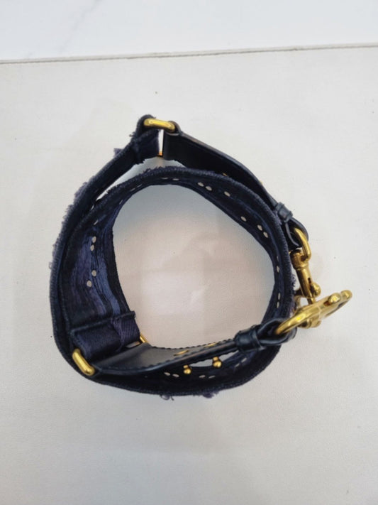 Saddle Camo Plaid Embroidered Shoulder Bag Additional Shoulder Strap