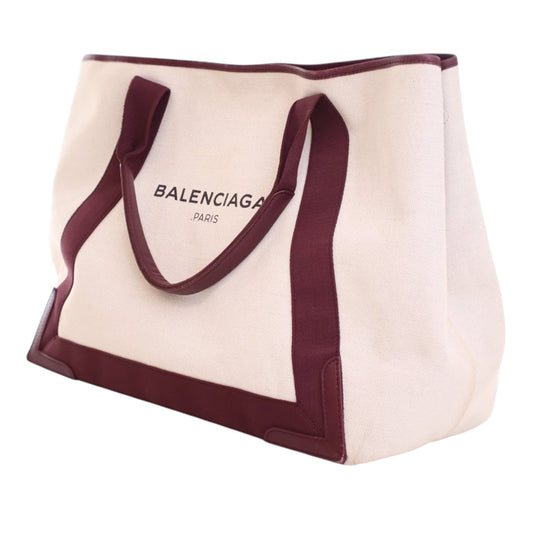 Balenciaga Canvas Navy Cabas Tote M