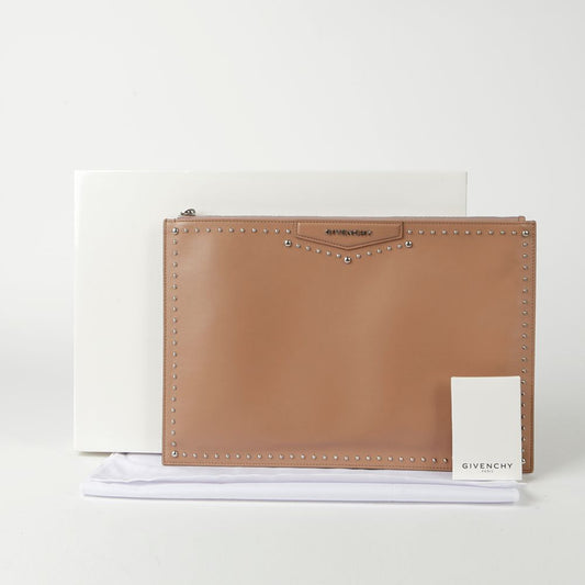 Antigona Large Stud Clutch Bag