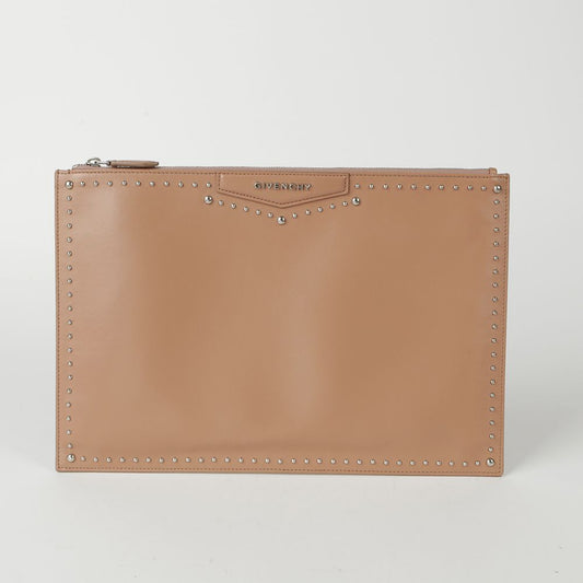 Antigona Large Stud Clutch Bag