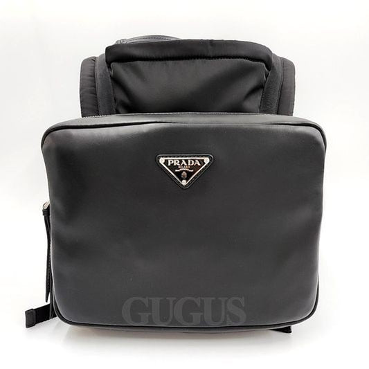 Prada Hooded Leather Backpack (2VZ093) (4440883)