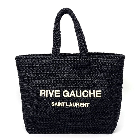 Saint Laurent Rive Gauche Raffia Shoulder Bag (688864) (10267058)