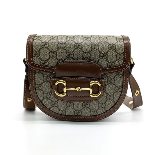 Gucci 1955 Horsebit Round Mini Bag (760191) (10260433)