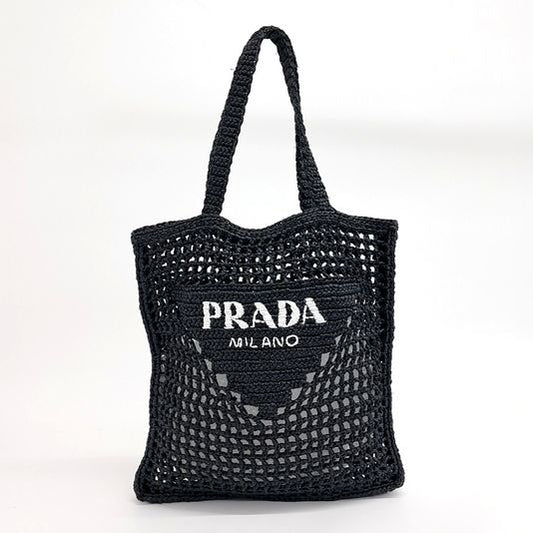 Prada raffia shoulder bag (10267324)